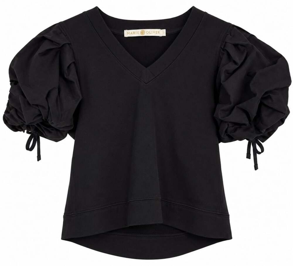 Marie Oliver Viva Popover Top Size S Navy